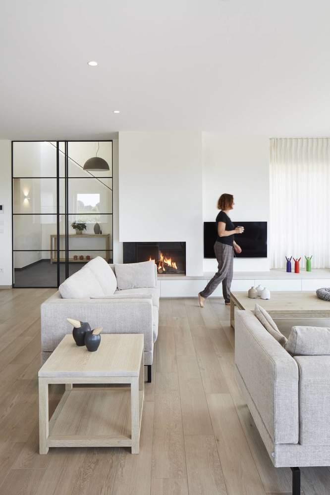 Moderne inbouwhaard