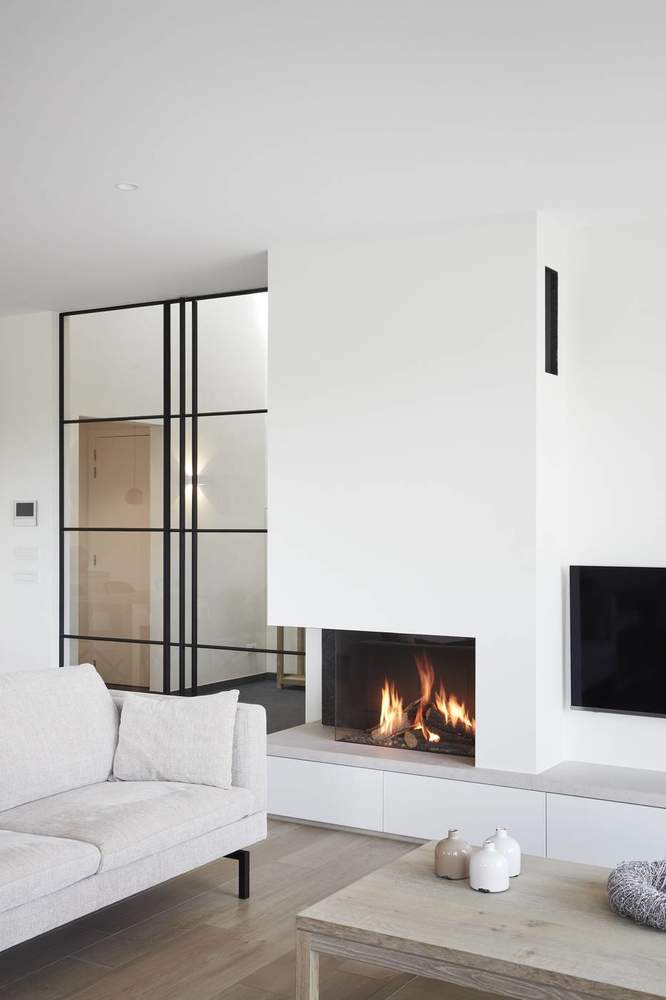Moderne inbouwhaard