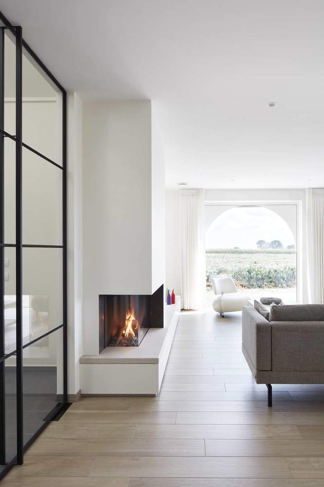 Moderne inbouwhaard