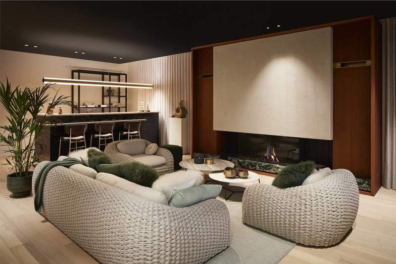 Moderne inbouwhaard