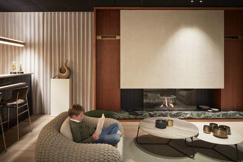 Moderne inbouwhaard