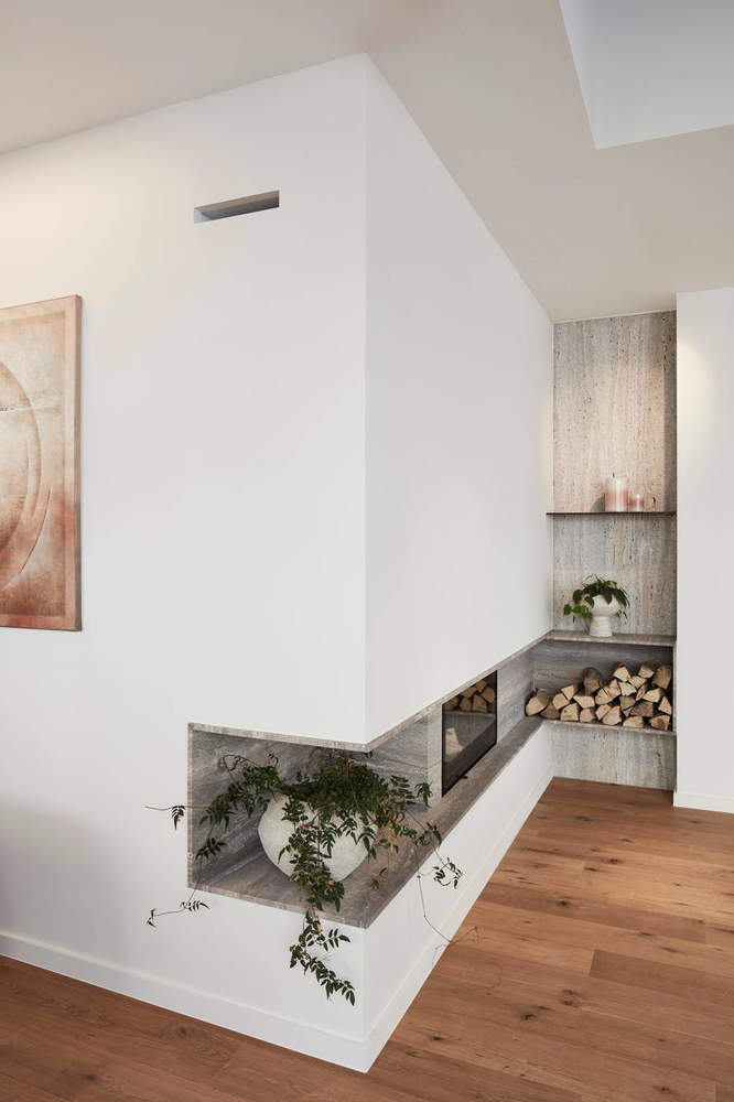 Moderne inbouwhaard