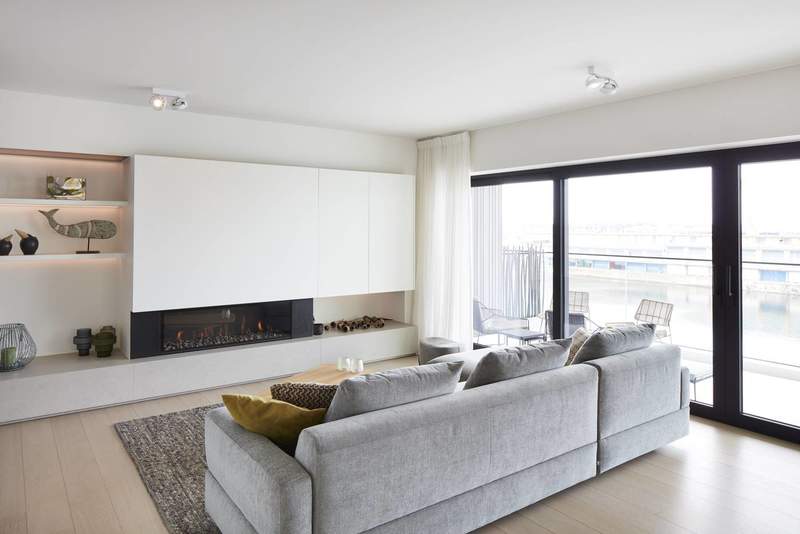 Moderne inbouwhaard