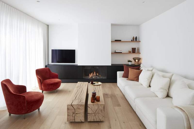 Moderne inbouwhaard