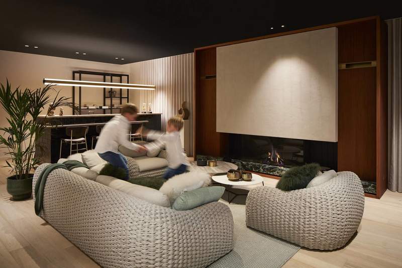 Moderne inbouwhaard