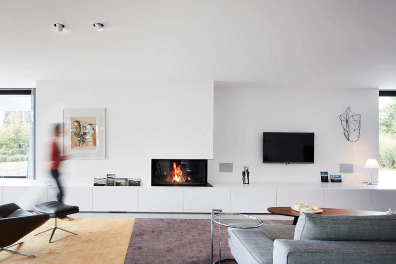 Moderne inbouwhaard