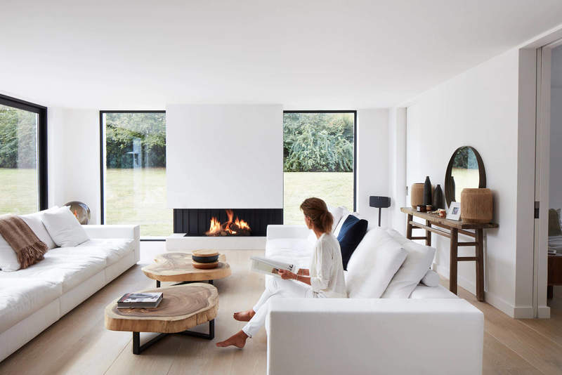 Moderne inbouwhaard